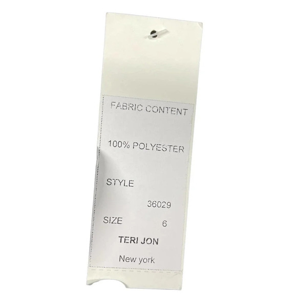 Rickie Freeman for Teri Jon Black Ruched Lace Neck Sheath‎ Dress Size US 6 - Picture 10 of 10